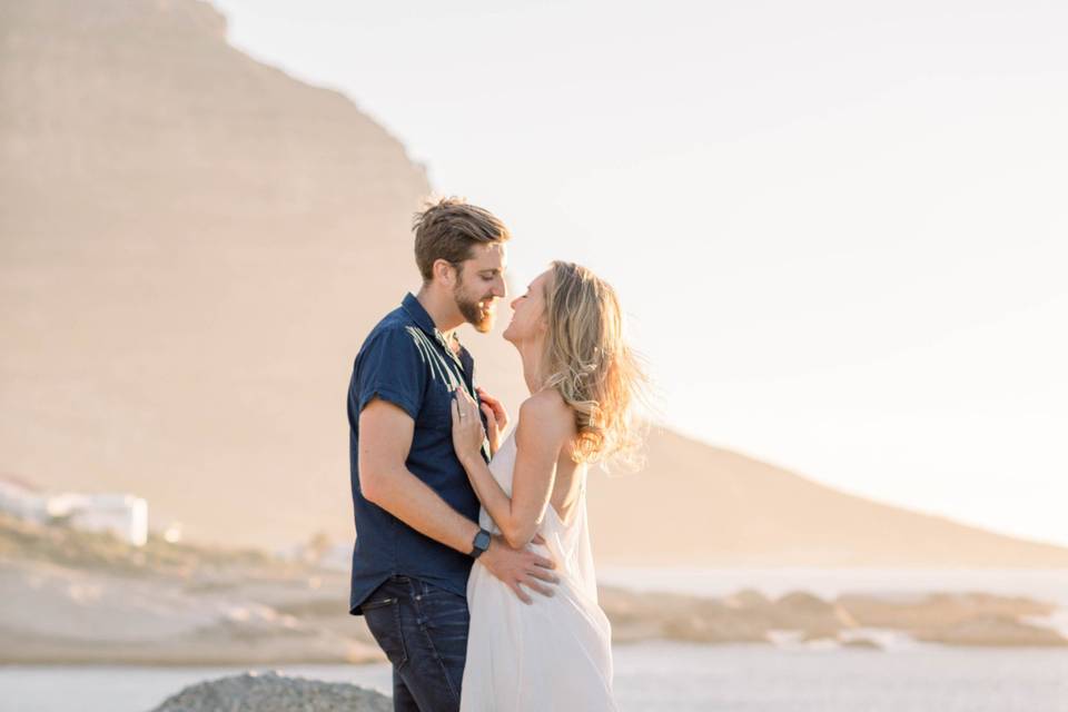 Beach engagement shoot