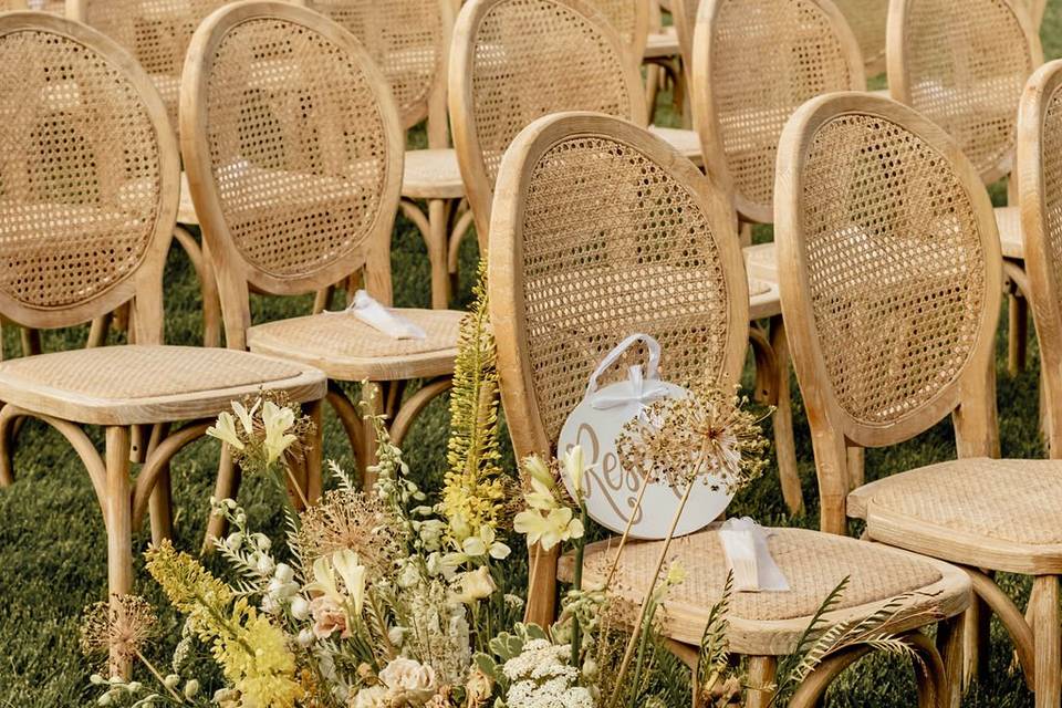 Cane Back Chairs, Ceremony