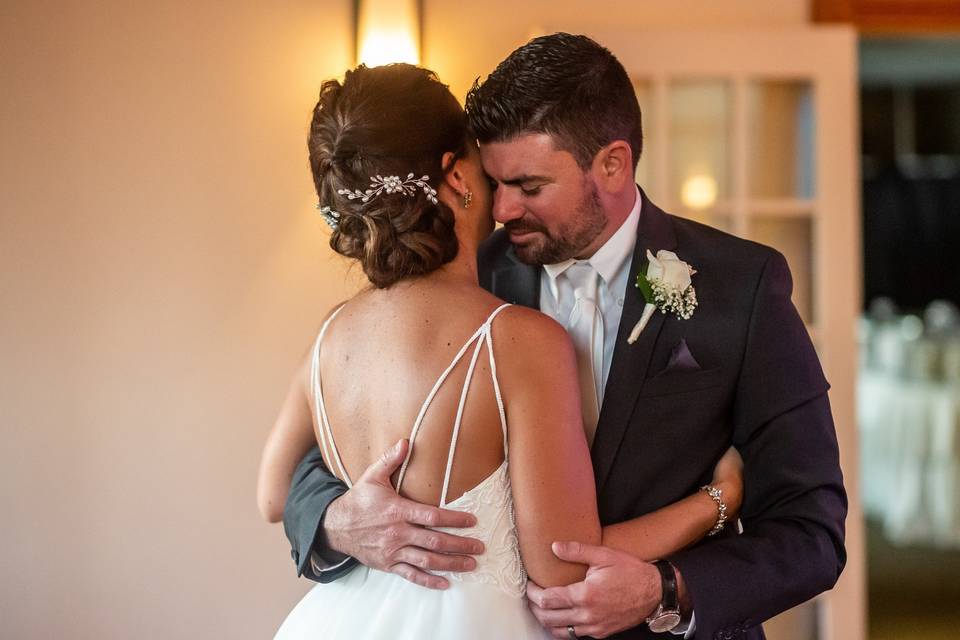 Bride and groom formal