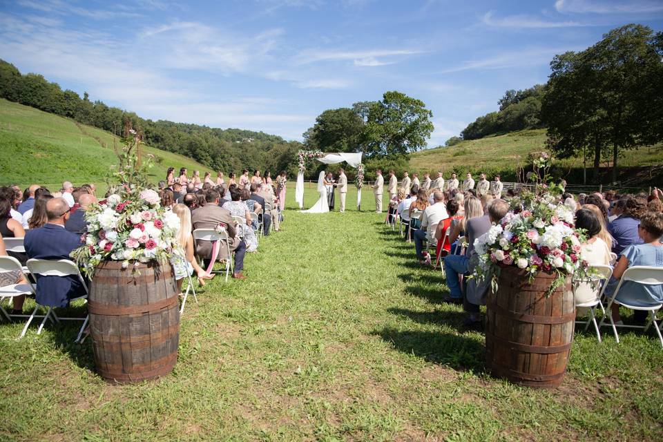 Outdoor ceremony