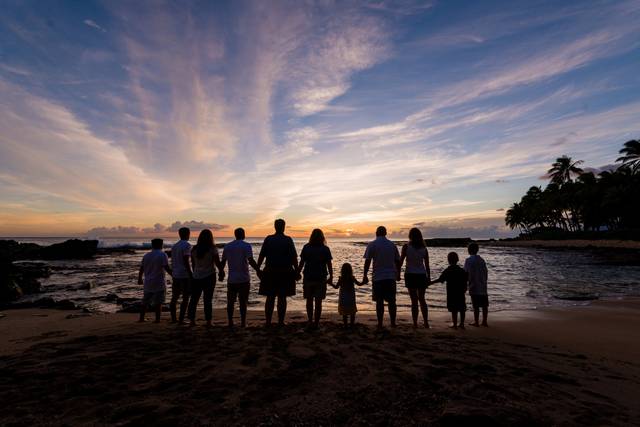 Family Beach Wedding