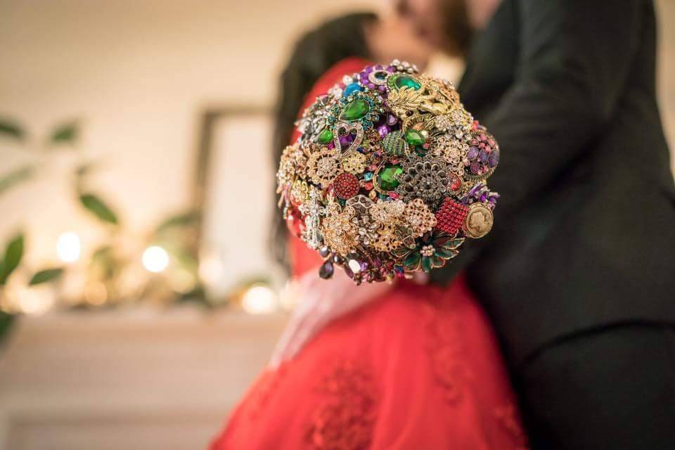 Colorful Brooch Bouquet