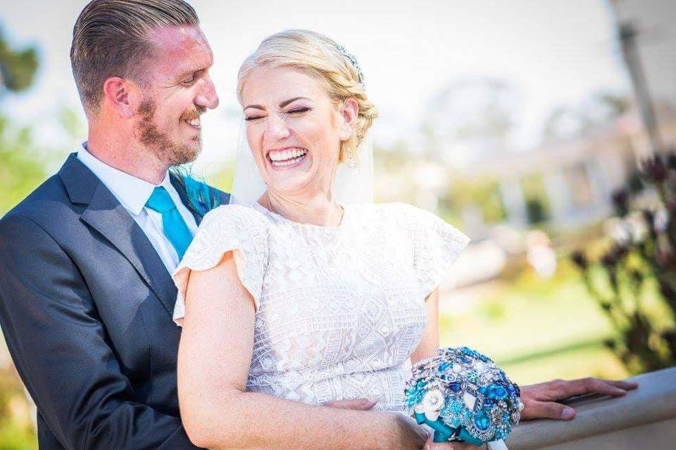 Cascading Jeweled Bouquet