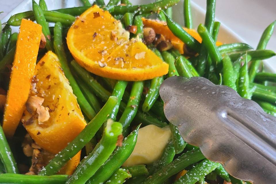 Haricot Verts with Hazelnuts