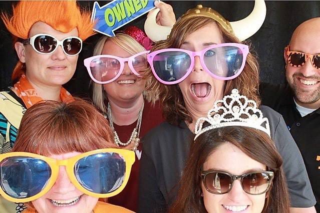 Work fun at photo booth party