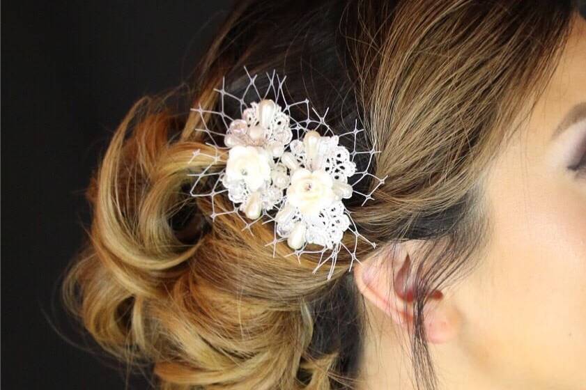 Floral hairpin