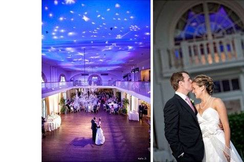 Elegant star field designs utilize a canvas that is rarely taken advantage of- the ceiling!