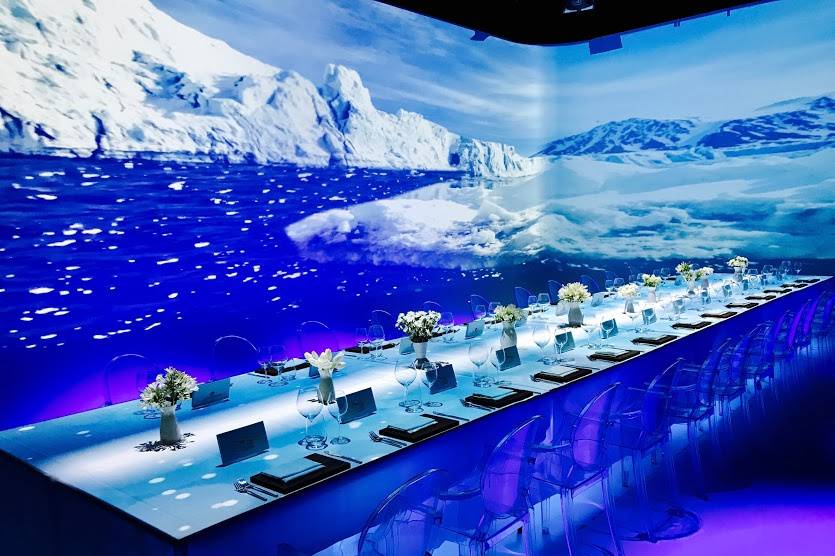 Arctic-inspired table