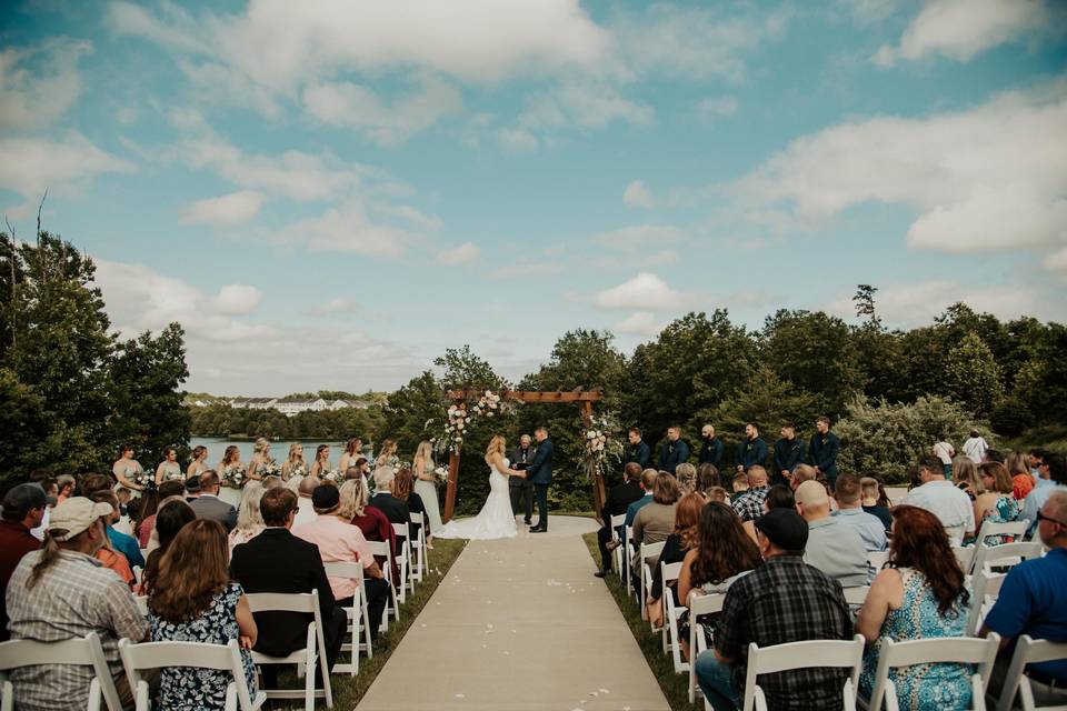 Lakeside ceremony