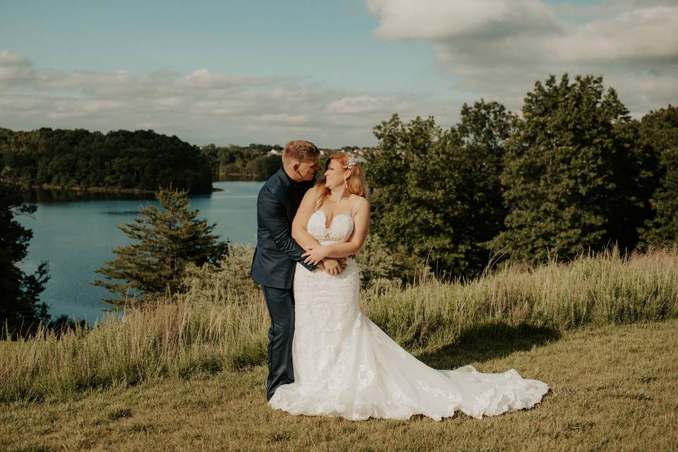 Couple by the lake