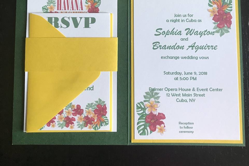 Folder Wedding Invites