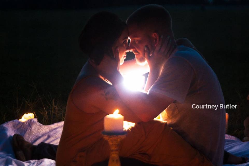 Candelight Engagement session