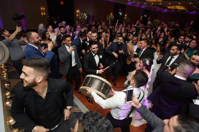 Playing a drum