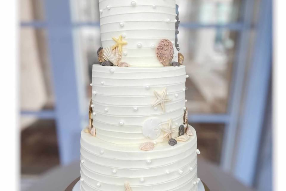 Textured Beach w/pearls