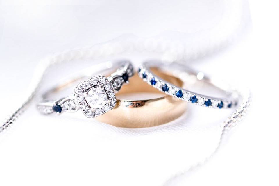 Sparkling diamond rings - Suzanne Lytle Photography