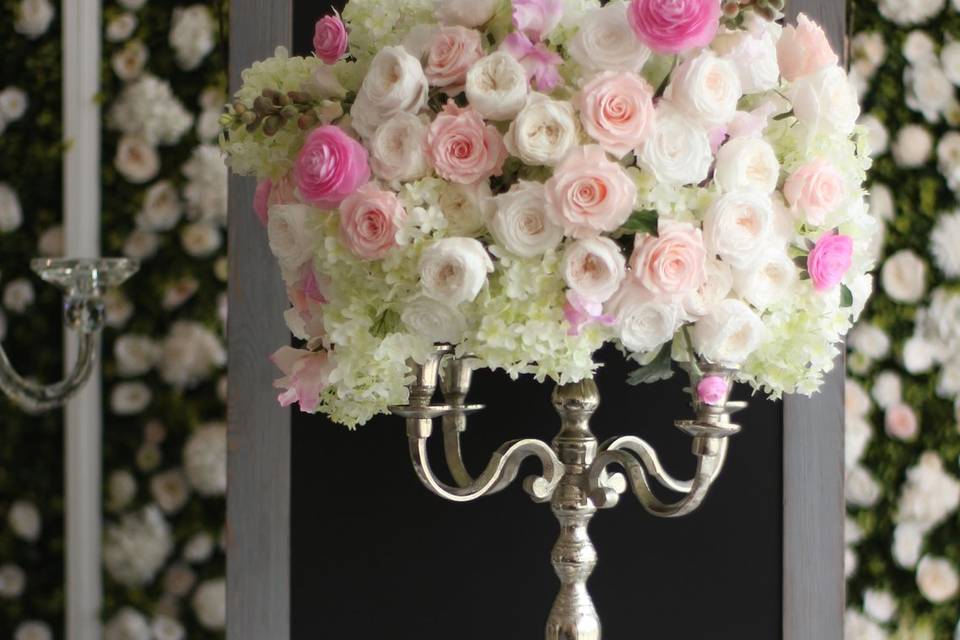 Candelabra centerpiece