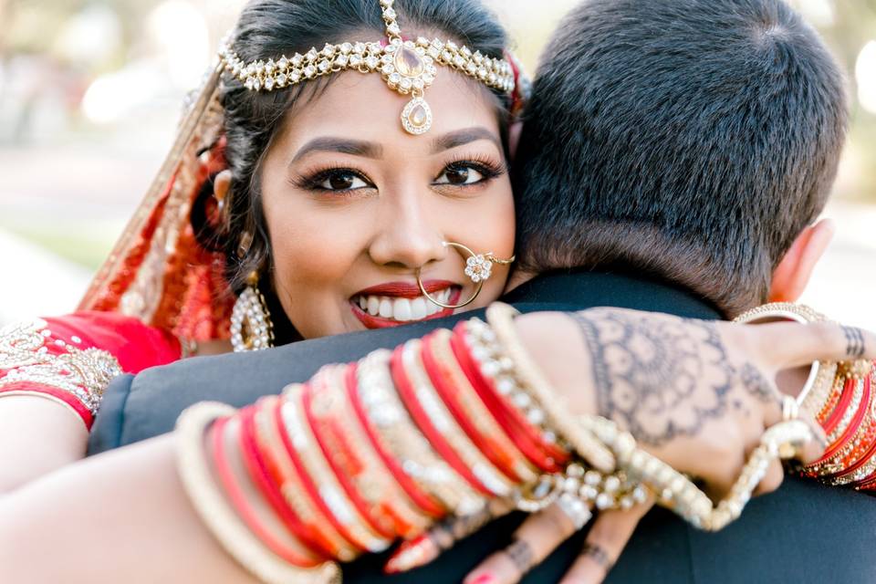 Indian couple wedding