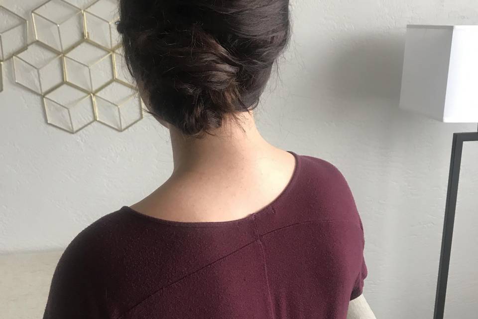 Sideswept updo