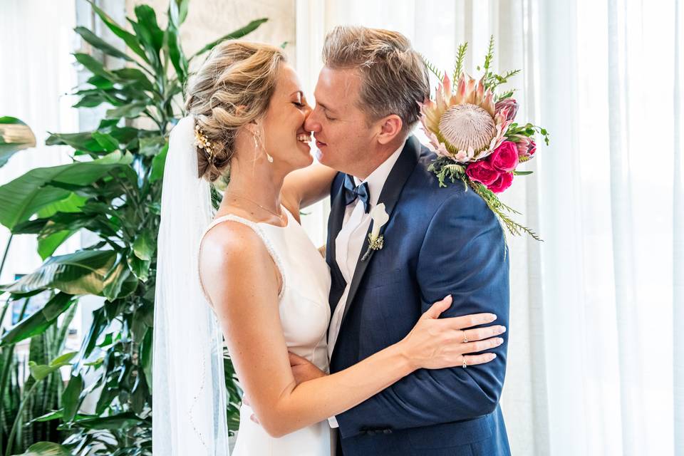 The perfect hair and bouquet