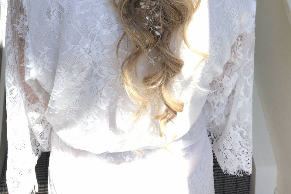 Romantic braided wedding hair