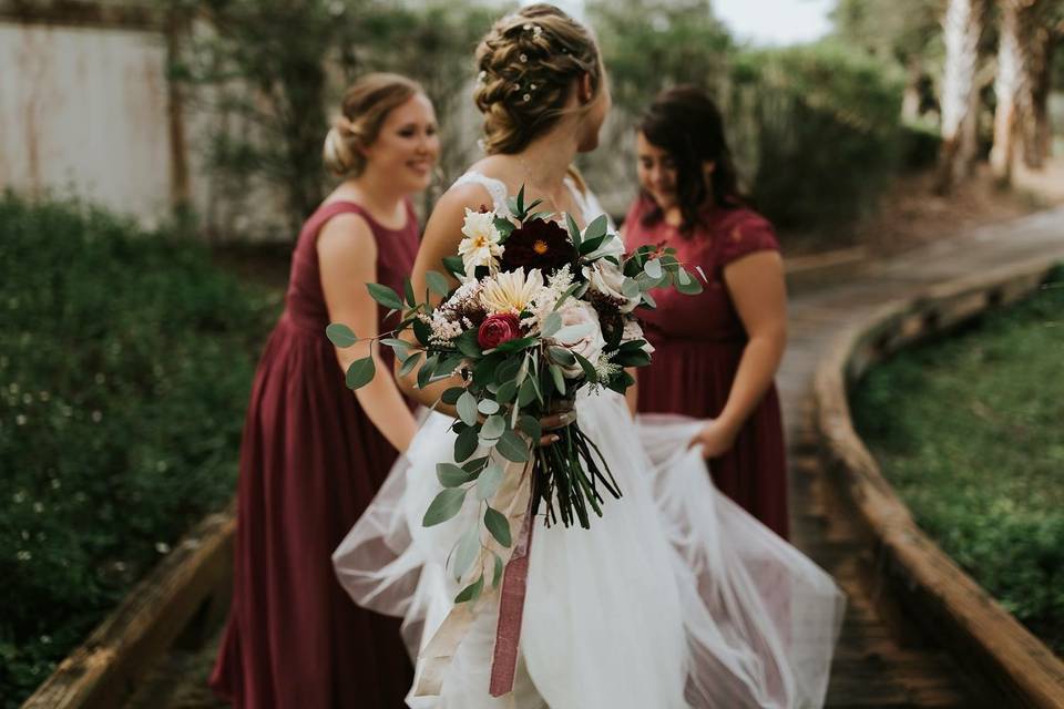 The perfect hair and bouquet