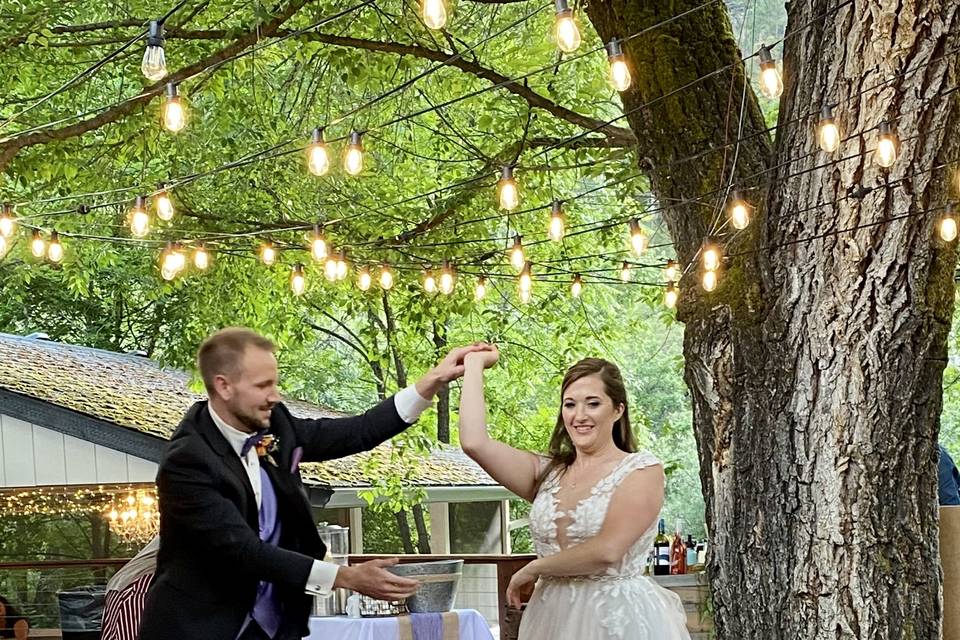 First dance under the tree