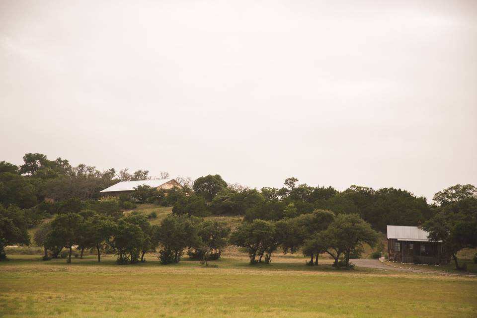 Hillside, Meadow, and Cabin