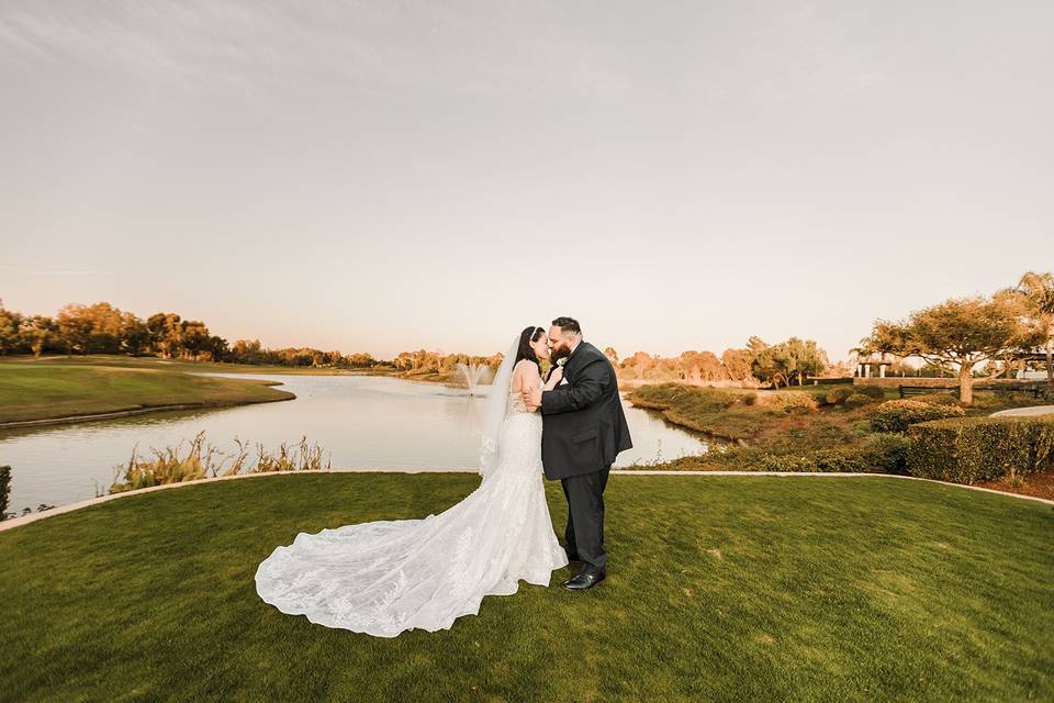 Sunset Wedding Portrait