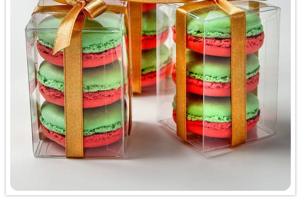 3 Macaron Favor Boxes