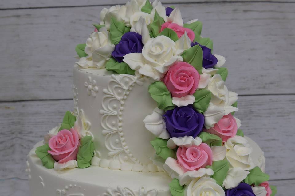 Buttercream roses