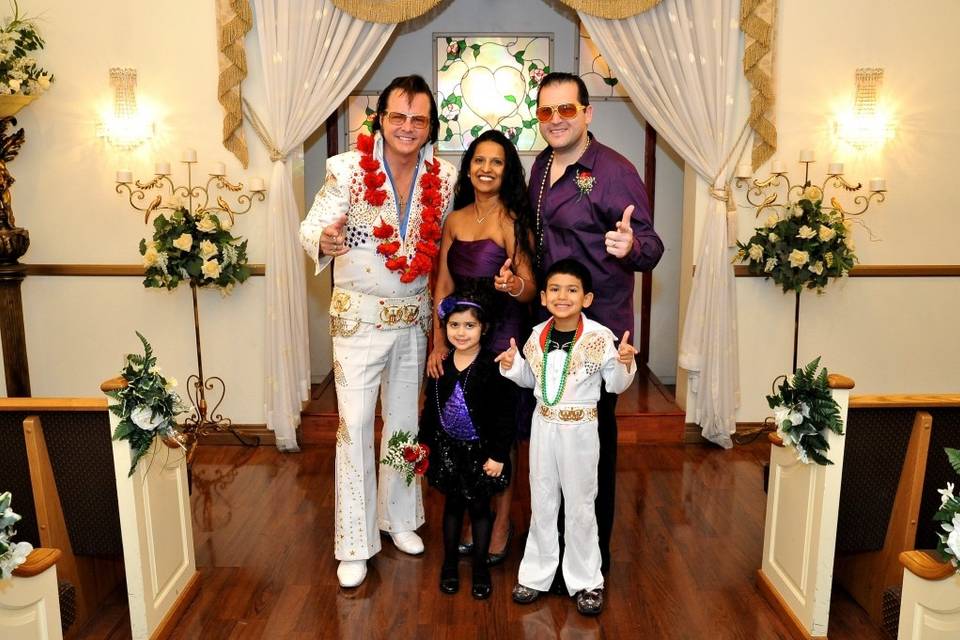 Elvis themed wedding