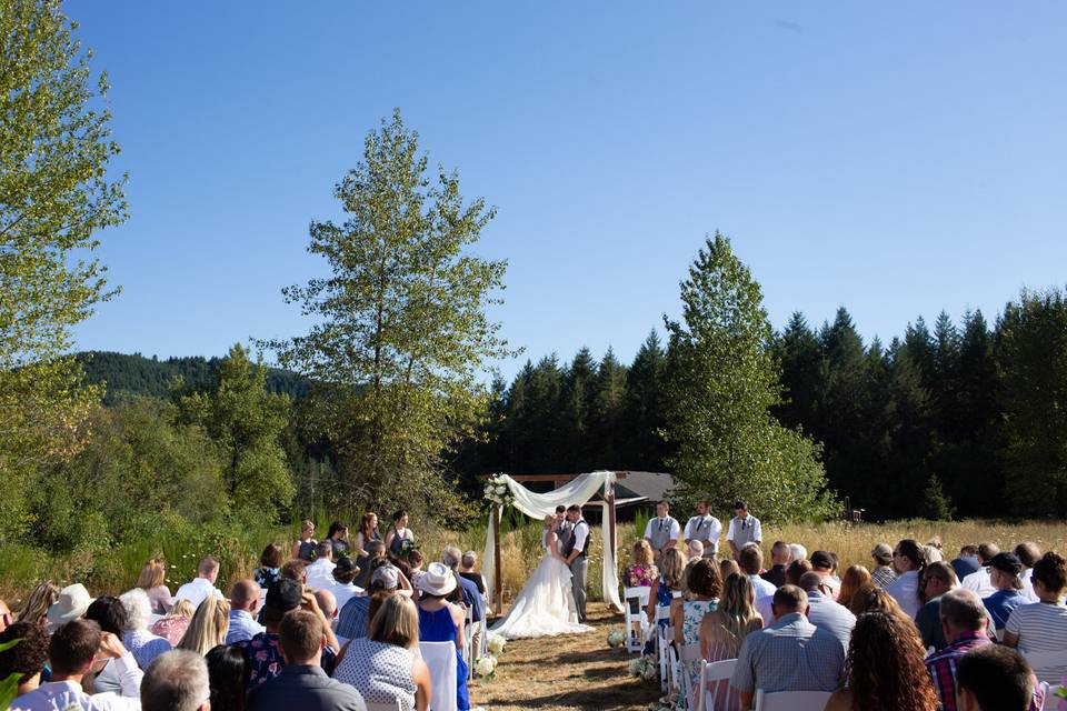 Ceremony in upper lawn