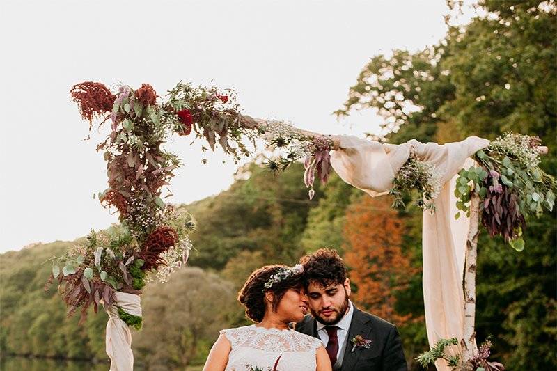 Outdoor Campground Wedding