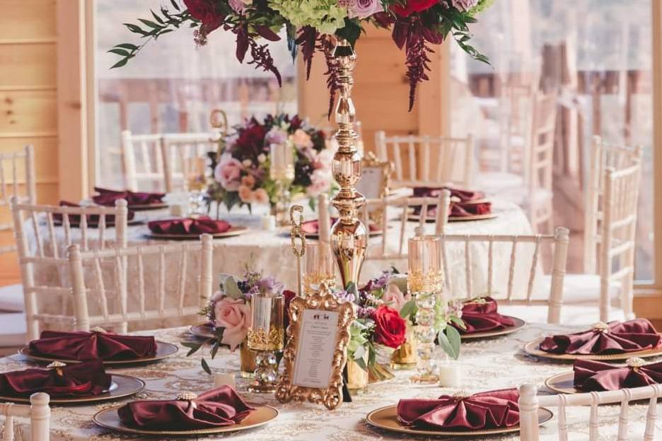 Center piece set up