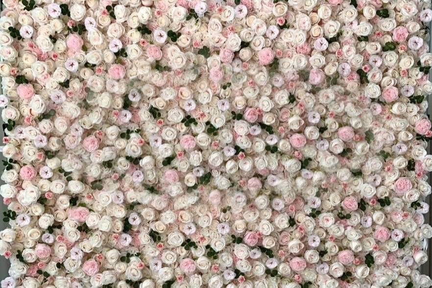 Our Blush Flower wall