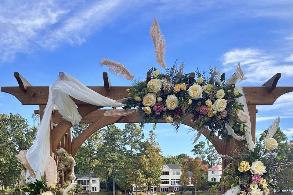 Wedding Arbor Installation