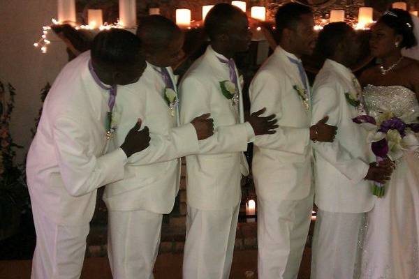 Groom and the groomsmen