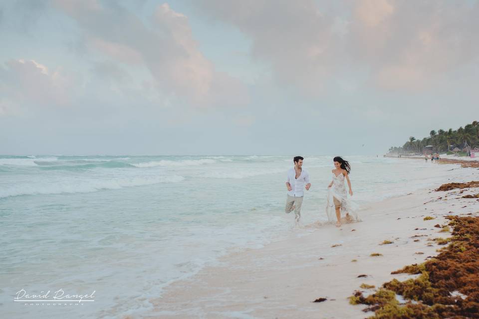 Run on the beach