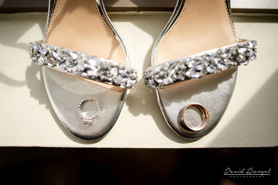 Bride Shoes & Wedding Rings