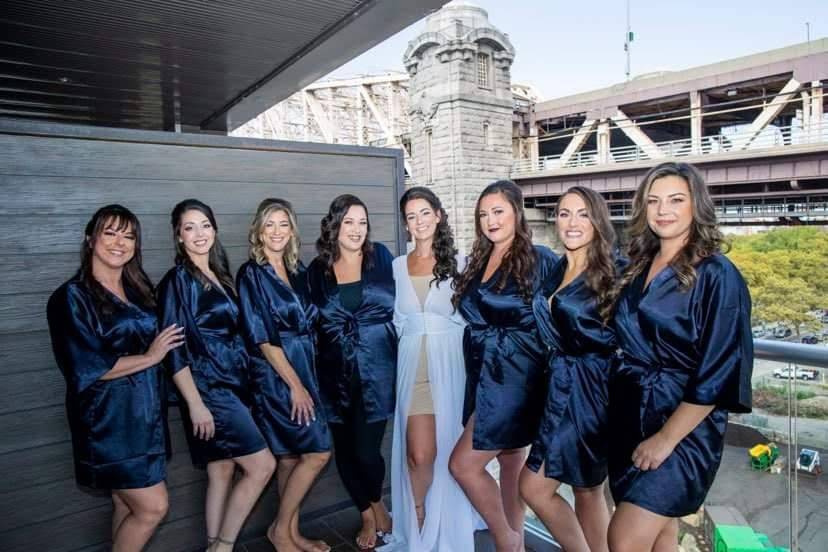 Tracey and her bridesmaids