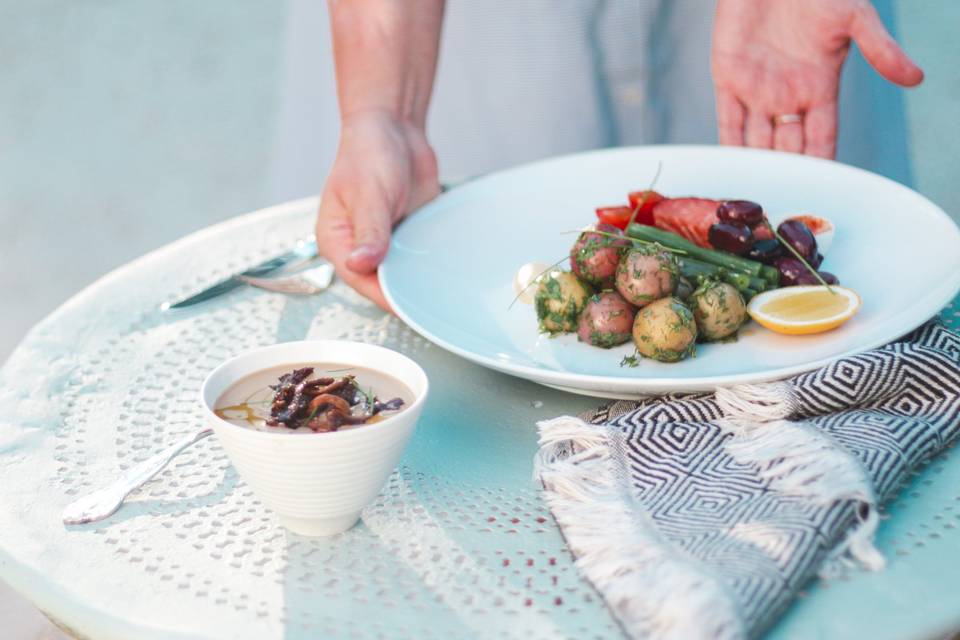 Nicoise and Mushroom Bisque