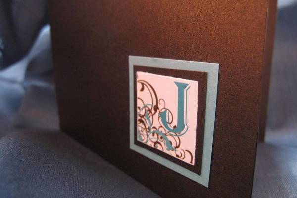 Custom Monogram to make all your stationary branded and more rich and elegant.