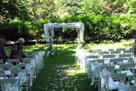 Wedding ceremony setting