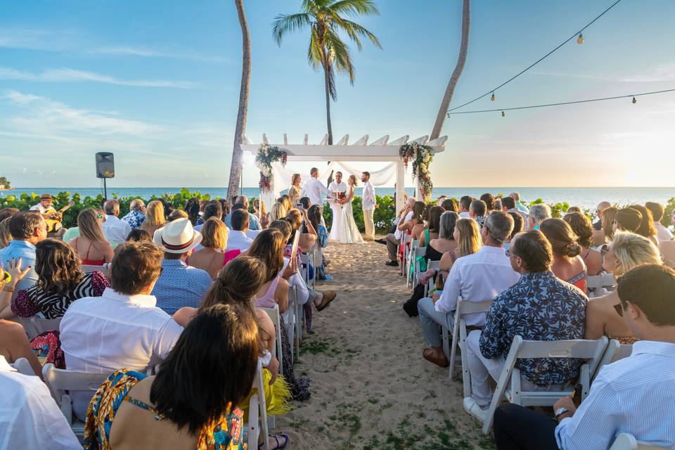 Beach destination wedding