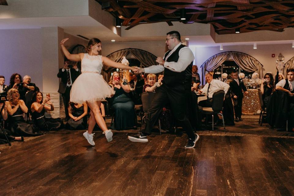 Fun twist on a first dance