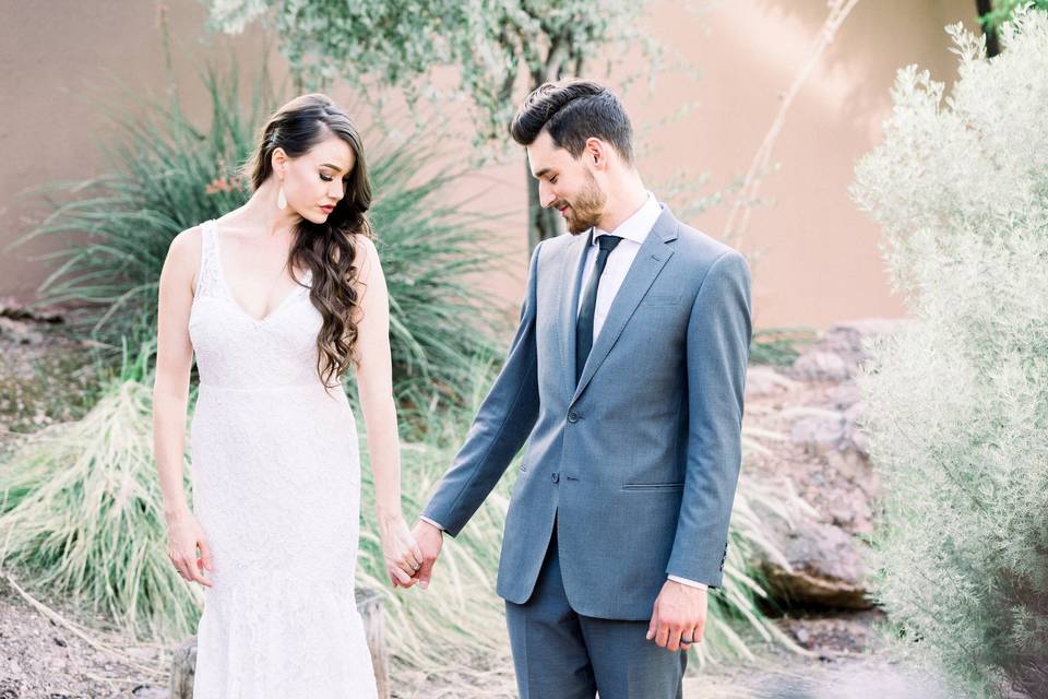 Bride & Groom in Scottsdal, AZ