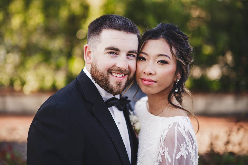 Newlywed portrait