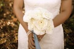 Bride holding her bouquet