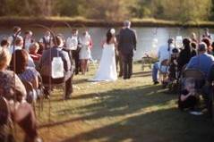 Outdoor wedding ceremony