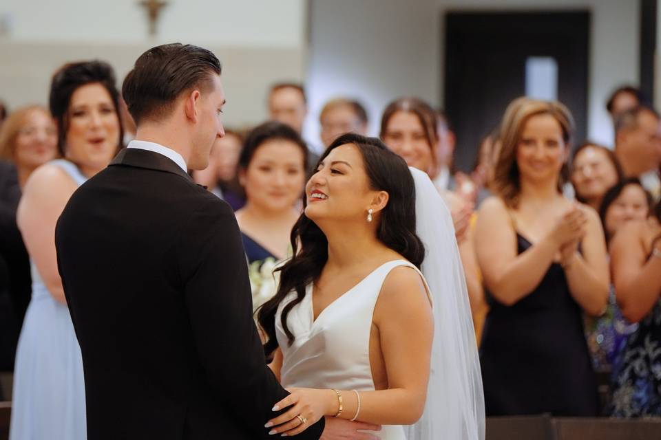 San & Kenny's church ceremony